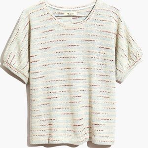 Textured Puff-Sleeve Top